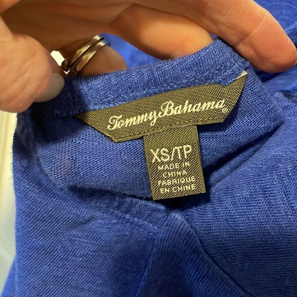 Tommy Bahama Seneca Cross Back‎ Dress Linen Size XS - Picture 7 of 9